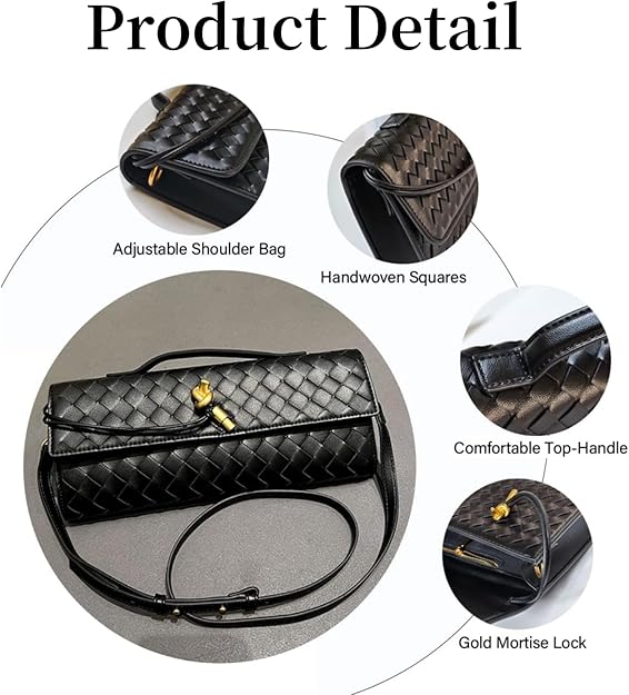 Purilite Select Suede Woven Handbag – Handmade Crossbody & Clutch for Women - PuriLite