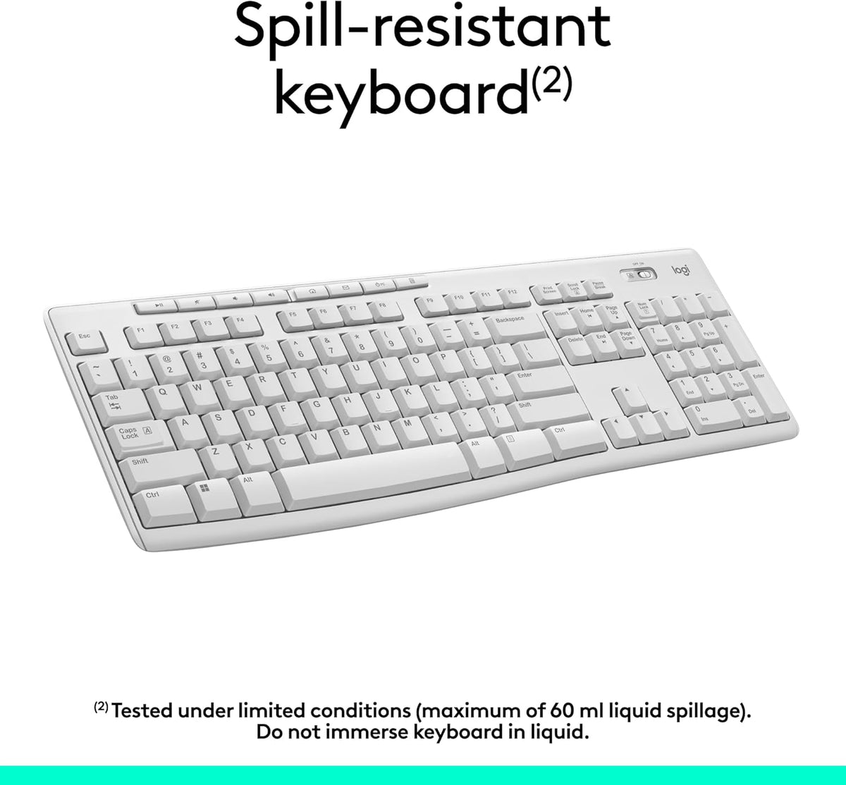 Logitech MK295 Wireless Mouse & Keyboard Combo with SilentTouch Technology, Full Numpad, Advanced Optical Tracking, Lag-Free Wireless, 90% Less Noise - Graphite - PuriLite