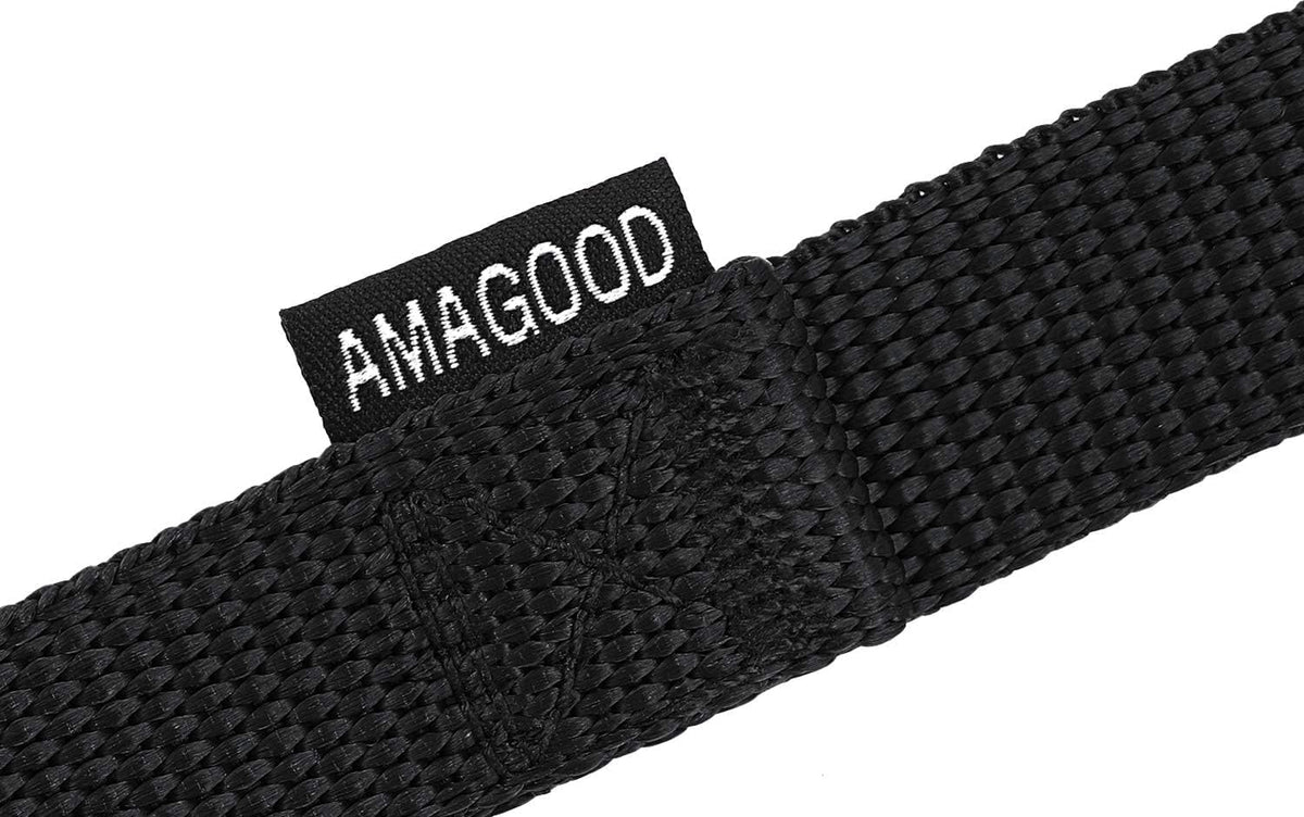 AMAGOOD Dog/Puppy Obedience Recall Training Agility Lead-15 ft 20 ft 30 ft 50 ft Long Leash-for Dog Training,Tie Out,Play,Safety,Camping (15 feet, Black) - PuriLite