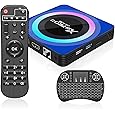 Android TV Box 13.0, Android Box 4GB RAM 64GB ROM, Quad Core Android Smart 8K TV Box with Mini Keyboard Support 2.4G/5.0GHz Dual WiFi 100M Ethernet Bluetooth - PuriLite