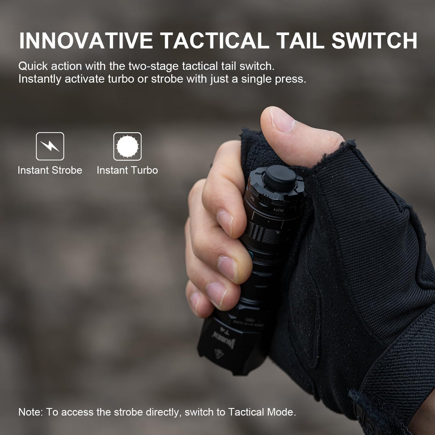 WUBEN T4 Flashlight Rechargeable, Mini Tactical Flashlight Military Grade 401M Long Throw, Small Flashlight with Tactical/Duty/Lock 3 Modes, EDC Flash Light for Police, Emergency and Daily Use - PuriLite