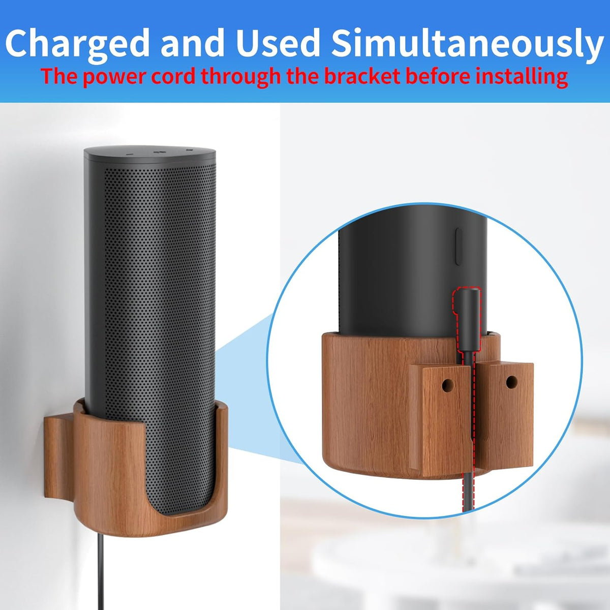 Sturdy Speaker Wall Mount for Sonos Roam 2, Roam SL - Space Saving Bracket Easy to Install, White - PuriLite