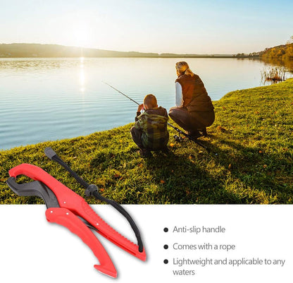 ABS Plastic Floating Fish Grip Zinc Alloy Fish Lip Gripper with Wrist Strip for Catching Fish No Hurt Auxiliary - PuriLite