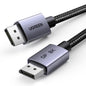 UGREEN VESA 8K DisplayPort 1.4 Cable, 8K@60Hz, 4K@144Hz, 1080P@240Hz, Support 32.4Gbps HDR, FreeSync, G-Sync, Display Port Cord Alu Braided Compatible Monitors, PC, Graphics, HDTV 6.6FT - PuriLite