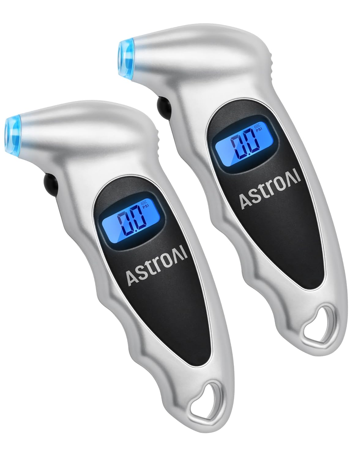 AstroAI Digital Tire Pressure Gauge with Replaceable AAA Batteries, 150 PSI 4 Settings Industrial Tire Gauge for Car Truck Bicycle Backlit LCD Non-Slip Grip Car Accessories(Black) - PuriLite