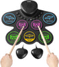 VEVOR Electric Drum Set, 7 Pads, Roll-up Drum Practice Pad, Electronic Drumset with Headphone - PuriLite