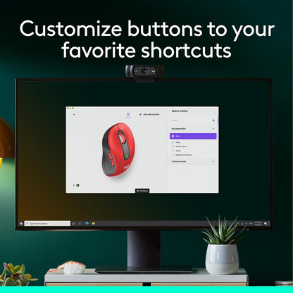 Logitech Signature M650 L Full Size Wireless Mouse - For Large Sized Hands, 2-Year Battery, Silent Clicks, Customizable Side Buttons, Bluetooth, for PC/Mac/Multi-Device/Chromebook - Black - PuriLite