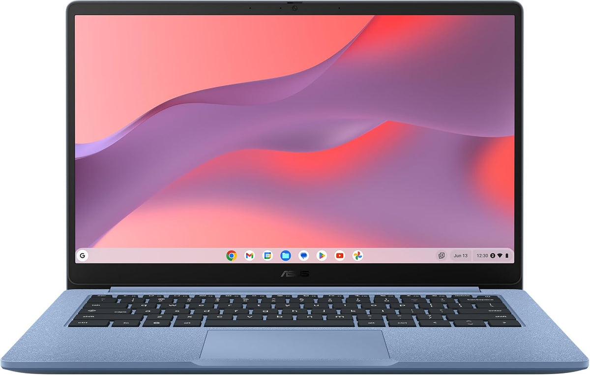 ASUS Chromebook CX14 Laptop, 14" Full HD NanoEdge Display, Intel Celeron N4500 Processor, 64GB eMMC, 4GB RAM, ChromeOS, Fabric Blue, CX1405CKA-AS01-CB - PuriLite