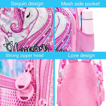 3pcs Backpack for Boys and Girls, 16” Kids Kindergarten Bookbag with Lunch Box, Cute Elementary Backpacks for Boy Girl - PuriLite
