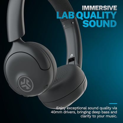 JLab Go Lux ANC Wireless Headphones, Cloud White, Hybrid Active Noise Cancelling, Premium On-Ear Bluetooth Headset, Customizable Sound, Be Aware Mode, Cloud Foam Comfort, Multipoint Connection - PuriLite