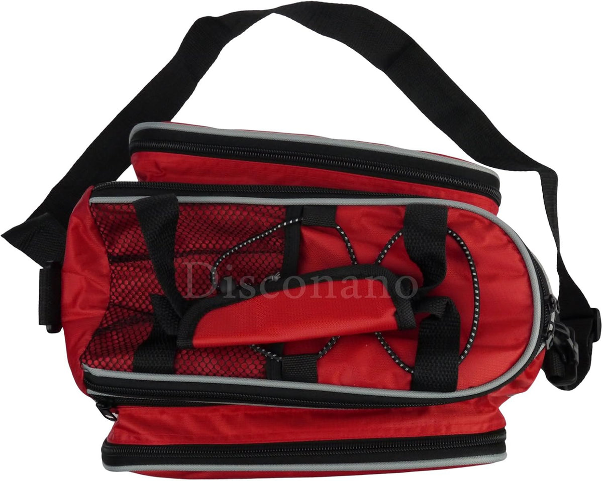 Disconano® Waterproof Multi Function Excursion Cycling Bicycle Bike Rear Seat Trunk Bag Carrying Luggage Package Rack Panniers with Rainproof Cover - PuriLite