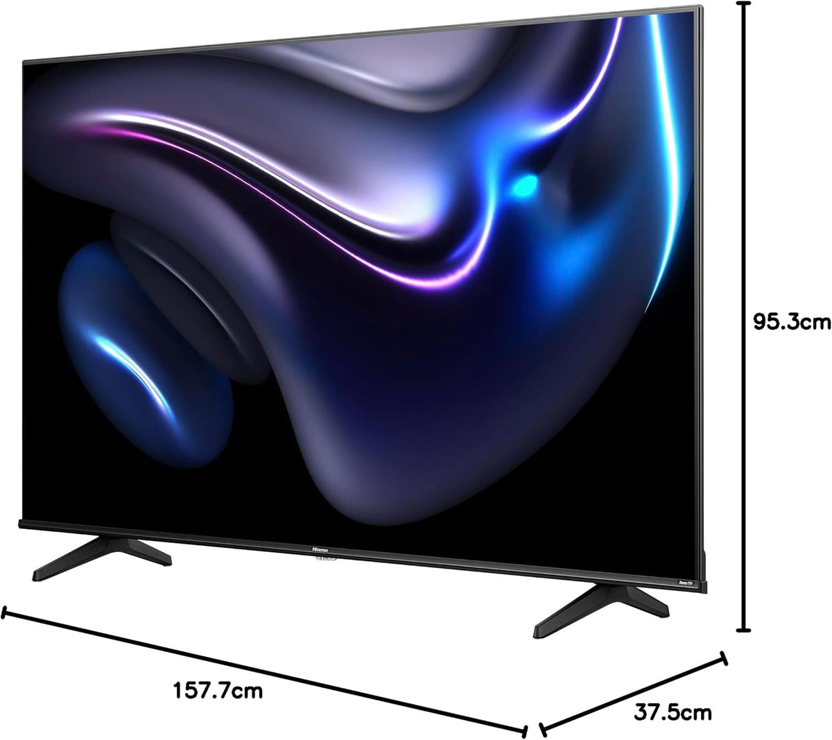 Hisense 58R63N-58 inch 4K UHD HDR LED Roku Smart TV-2024 - PuriLite
