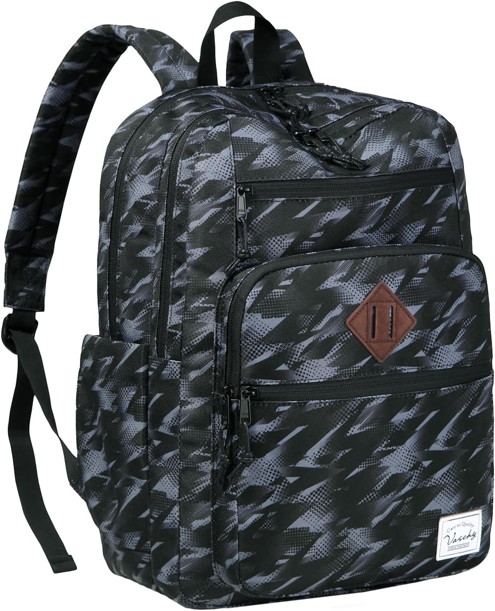 School Backpack for Men Women,Vaschy Lightweight School Bag Bookbag Casual Daypack for High School/College/Teens/Travel/Work - PuriLite