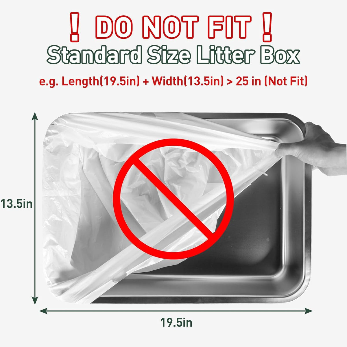 40 Count Cat Litter Box Liners for ANWA Automatic Cat Litter Box, Heavy-Duty, Extra Thick - PuriLite