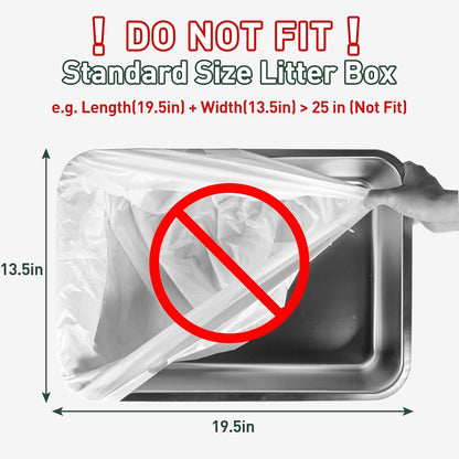 40 Count Cat Litter Box Liners for ANWA Automatic Cat Litter Box, Heavy-Duty, Extra Thick - PuriLite