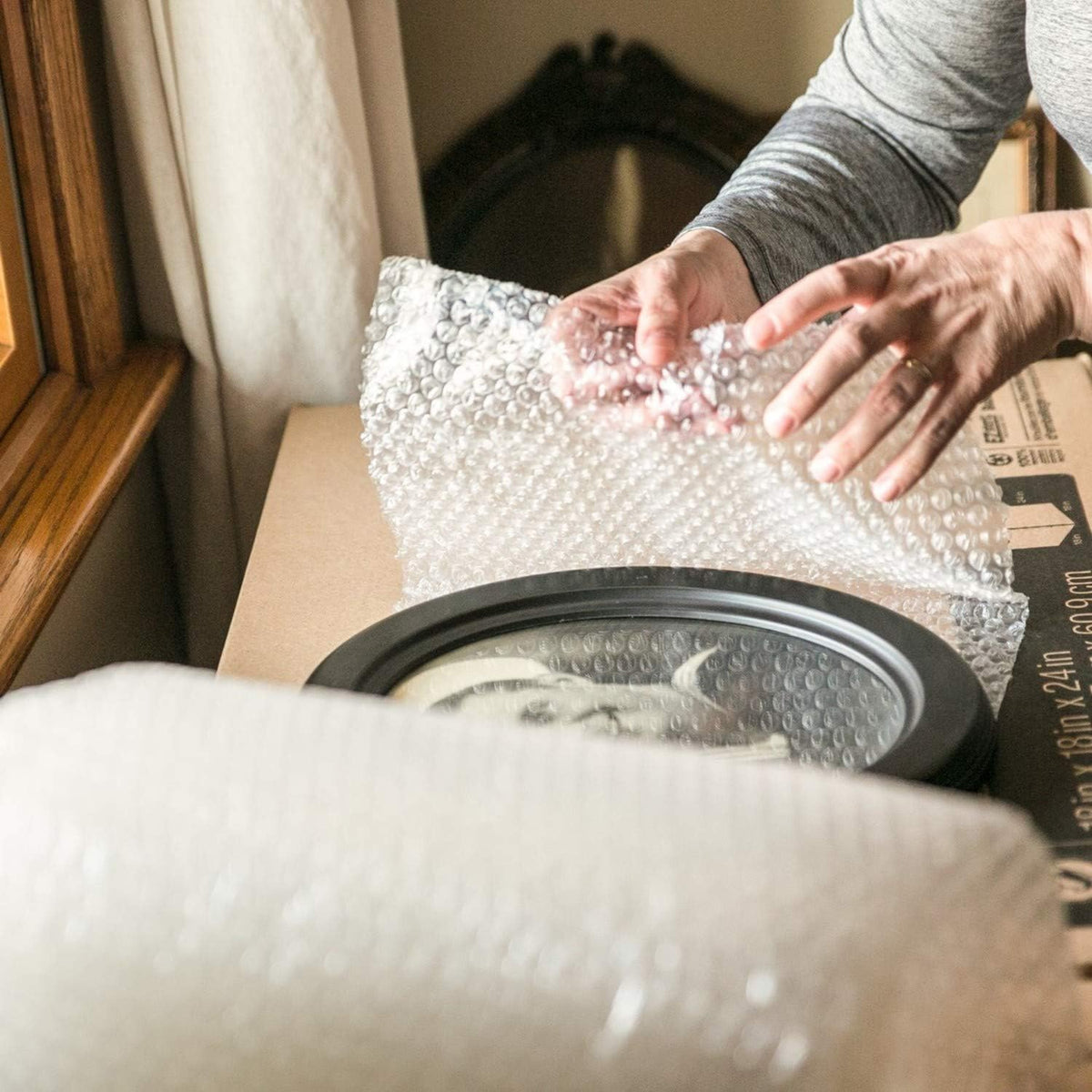 Bubble Wrap Roll, Original Bubble Cushioning, 12" x 175', Perforated Every 12", 1 Pack (12" x 175'), New - PuriLite