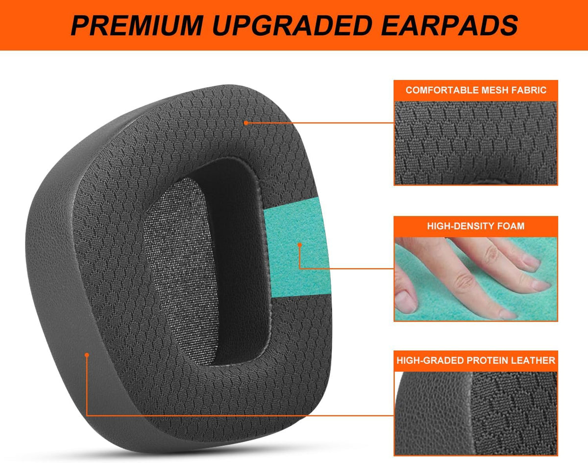 Replacement Ear Pads Cushions for Corsair Void/Void Pro/Pro RGB/RGB SE/Elite/Surround Wired & Wireless Gaming Headsets (Cooling-Gel & Noise Isolation Foam) - PuriLite