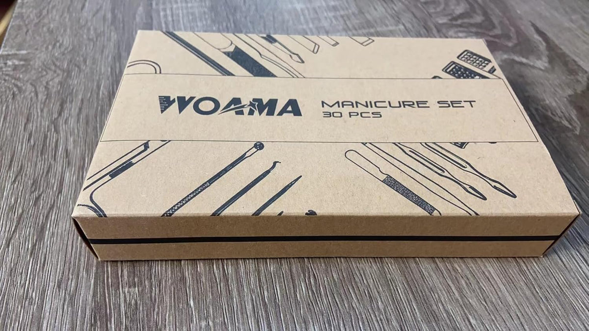 WOAMA Manicure Set 30 in 1 Nail Clipper Set Nail Kit for Women Men Stainless Steel Manicure Kit Professional with Travel Case - PuriLite