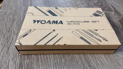 WOAMA Manicure Set 30 in 1 Nail Clipper Set Nail Kit for Women Men Stainless Steel Manicure Kit Professional with Travel Case - PuriLite