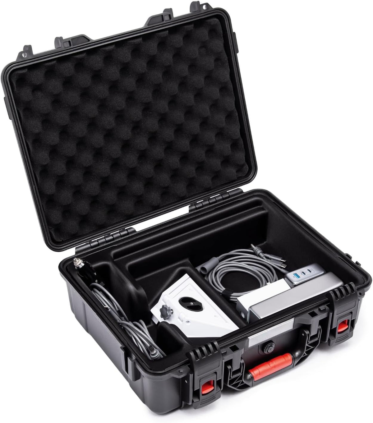 Steinwhale IP67 Waterproof Storage Case for Starlink Mini, Built with Waterproof Seal and Safe Latch System, Protective Hard Case with Foam Padding Keep Dish Safe, Portable for Travel and Outdoor Use - PuriLite