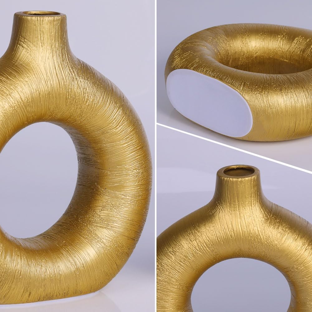 Purilite Select Gold Ceramic Vase Set of 2 - PuriLite