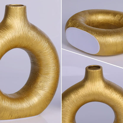 Purilite Select Gold Ceramic Vase Set of 2 - PuriLite