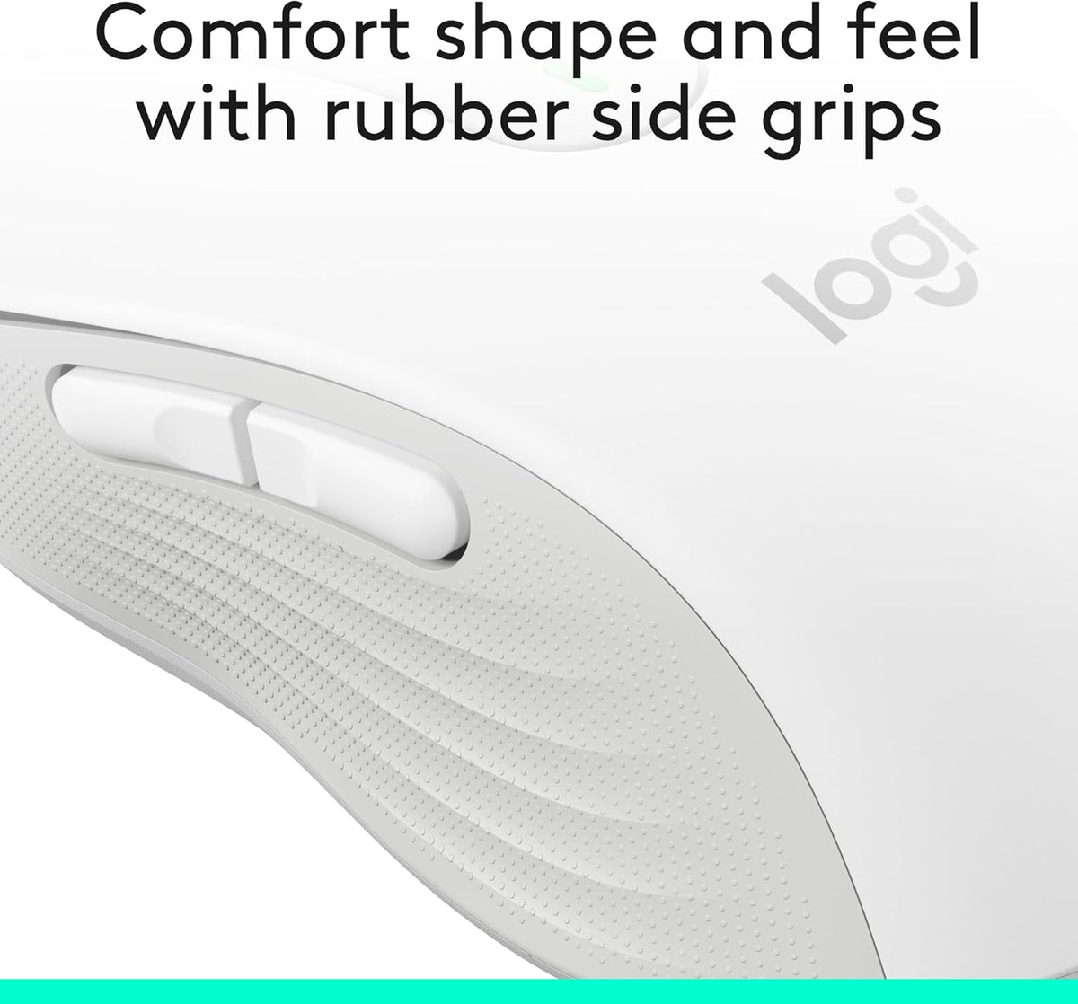 Logitech Signature M650 L Full Size Wireless Mouse - For Large Sized Hands, 2-Year Battery, Silent Clicks, Customizable Side Buttons, Bluetooth, for PC/Mac/Multi-Device/Chromebook - Black - PuriLite