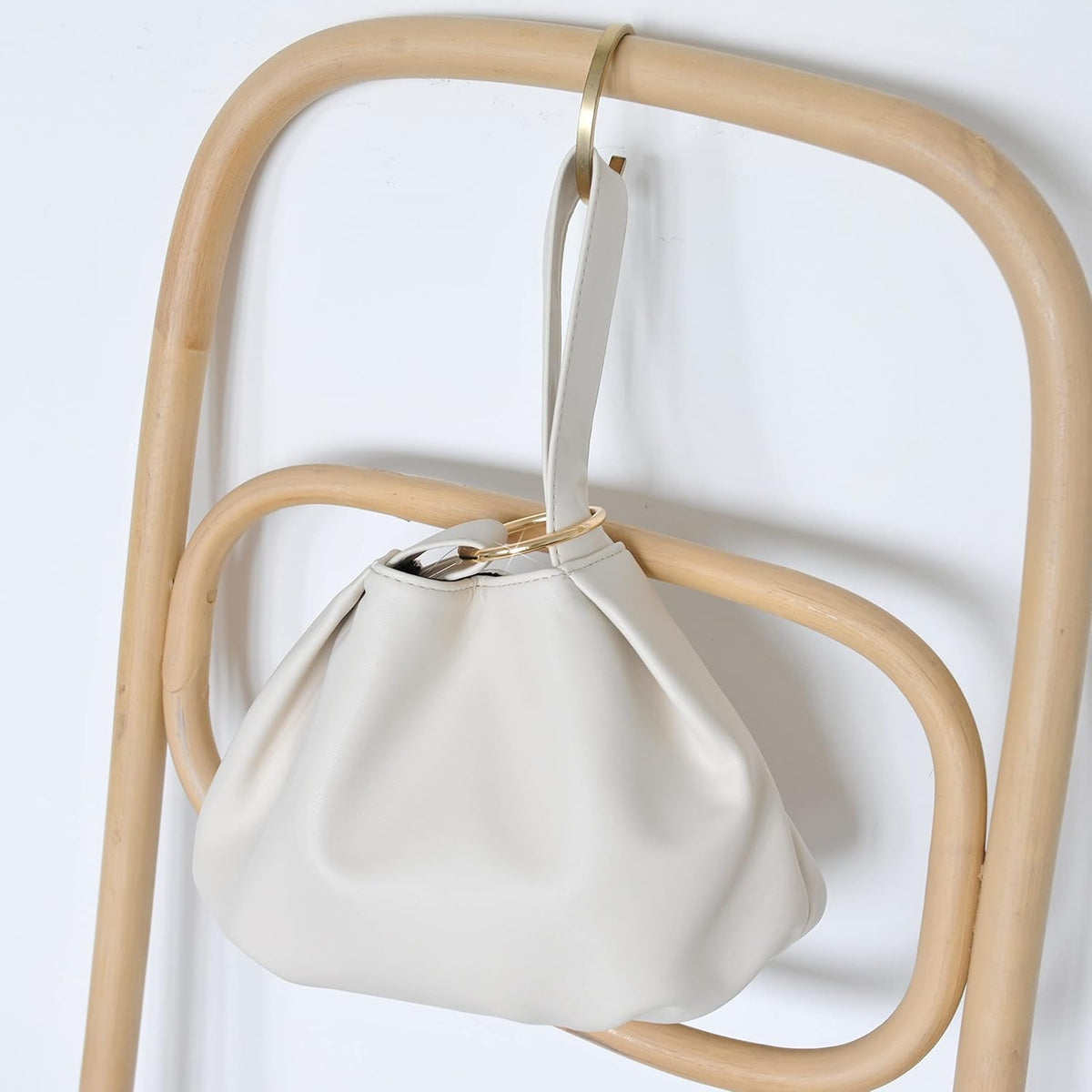 Women's Clutch Soft Vegan Leather Hobo Top Handle Bag Small Tote Purse - PuriLite