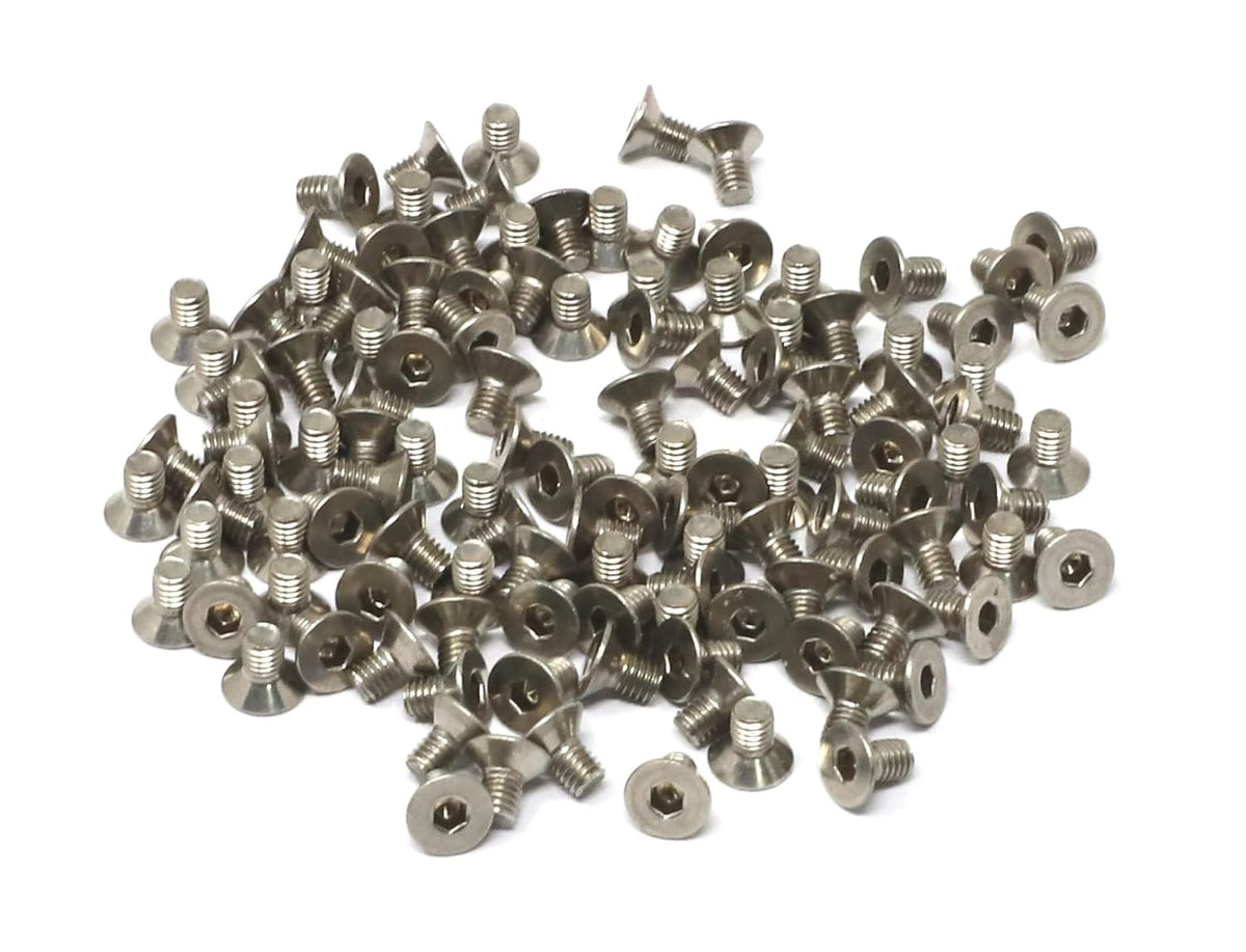 iexcell 5 Pcs M8 x 80mm Thread Pitch 1.25 mm Stainless Steel 304 Hex Socket Flat Head Cap Screws Bolts Kit - PuriLite