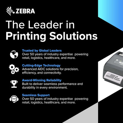 JetSet Label Zebra TLP 2824 Plus Thermal Transfer Desktop Monochrome Printer | 2 in Width | Serial & USB Port Connectivity 282P-101110-00 | Include Jetset Software - PuriLite
