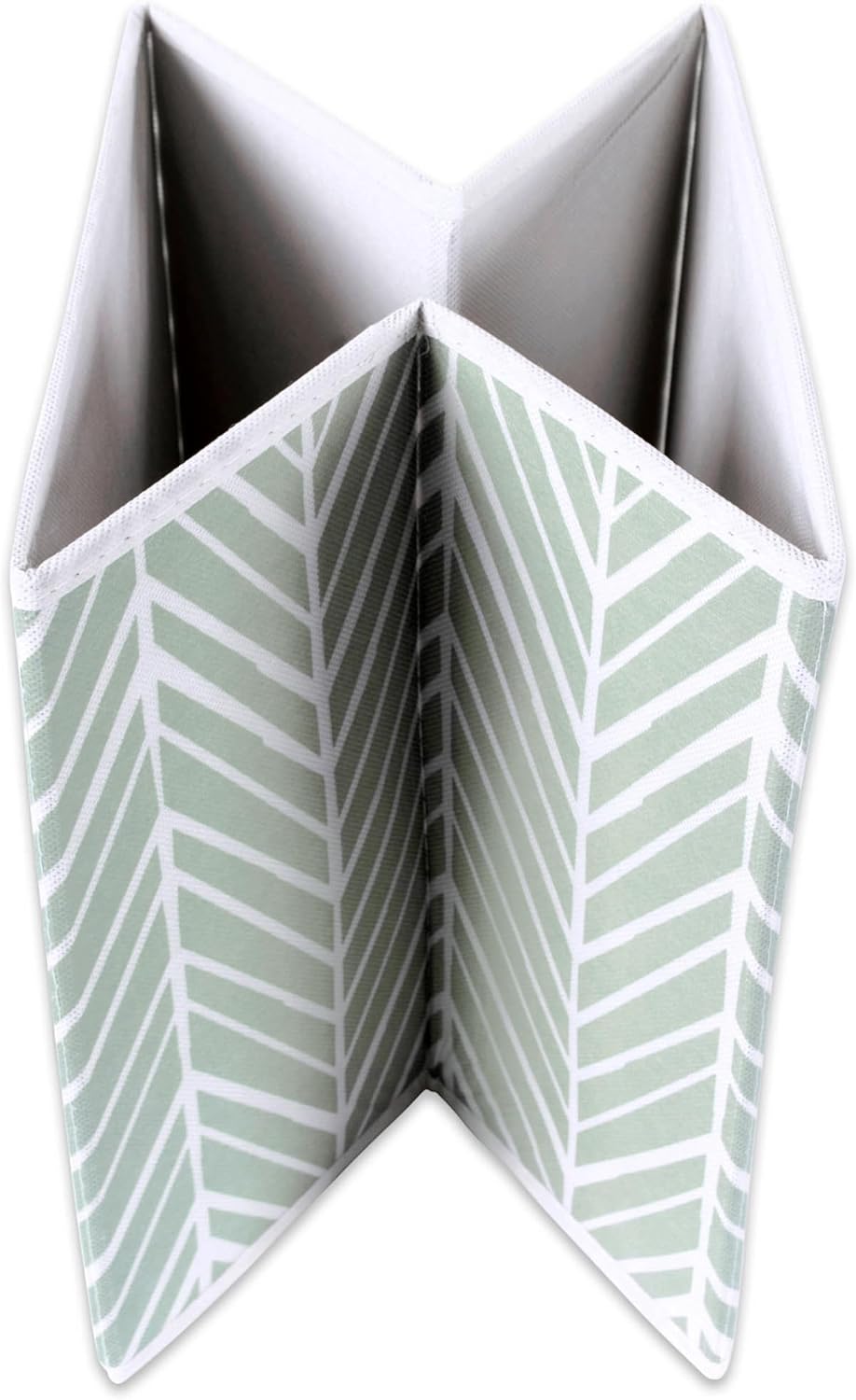 DII Foldable Fabric Storage Containers for Nurseries, Offices, Closets, Home Decor, Cube Organizers & Everyday Storage Needs, (Large - 11 x 11 x 11) Scroll Nautical Blue - Set of 2 - PuriLite