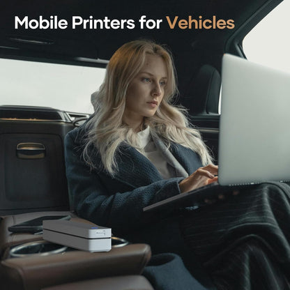 iDPRT Portable-Printer Wireless for Travel, 203DPI Inkless-Small-Thermal-Printer for Home Use, Office, Vehicles, Mobile Bluetooth Printer Supports 8.5" x 11" US Letter&A4&A5, for Smartphone & PC - PuriLite