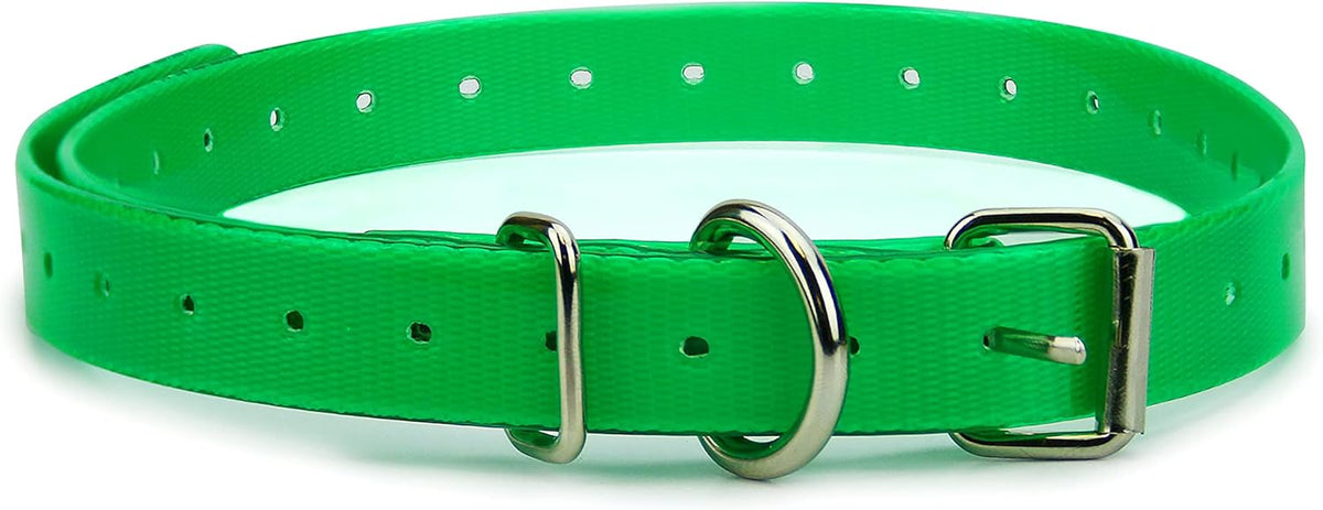 Orange Heavy-Duty 3/4" Waterproof and Odor Proof TPU Replacement Dog Collar Strap for Bark, Shock, Training and Electric Dog Fence Receiver Collars - PuriLite