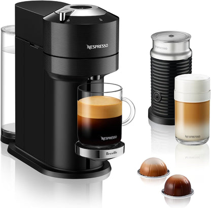 Nespresso Vertuo Next Coffee and Espresso Machine by Breville with Aeroccino Milk Frother - Light Grey - PuriLite