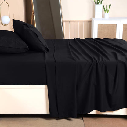Utopia Bedding Queen Bed Sheet Set - 4 Piece Bedding - Soft Brushed Microfiber Fabric - Shrinkage & Fade Resistant - Easy Care (White) - PuriLite