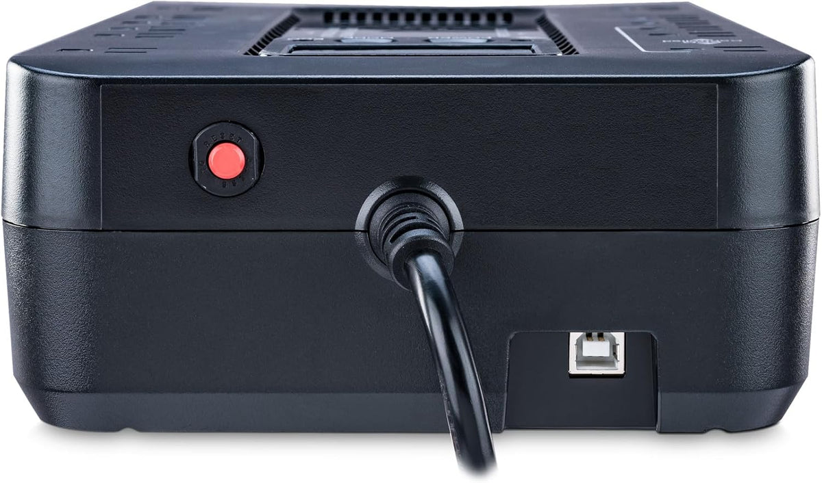 CyberPower EC850LCD Ecologic Battery Backup & Surge Protector UPS System, 850VA/510W, 12 Outlets, ECO Mode, Compact, Uninterruptible Power Supply - PuriLite