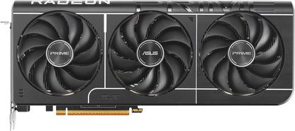 ASUS Prime Radeon™ RX 9060 XT 16GB GDDR6 OC Edition Graphics Card (PCIe 5.0, HDMI/DP 2.1, 2.5-Slot Design, axial-tech Fans, Dual Ball Fan Bearings, Dual BIOS, ASUS GPU Guard) - PuriLite
