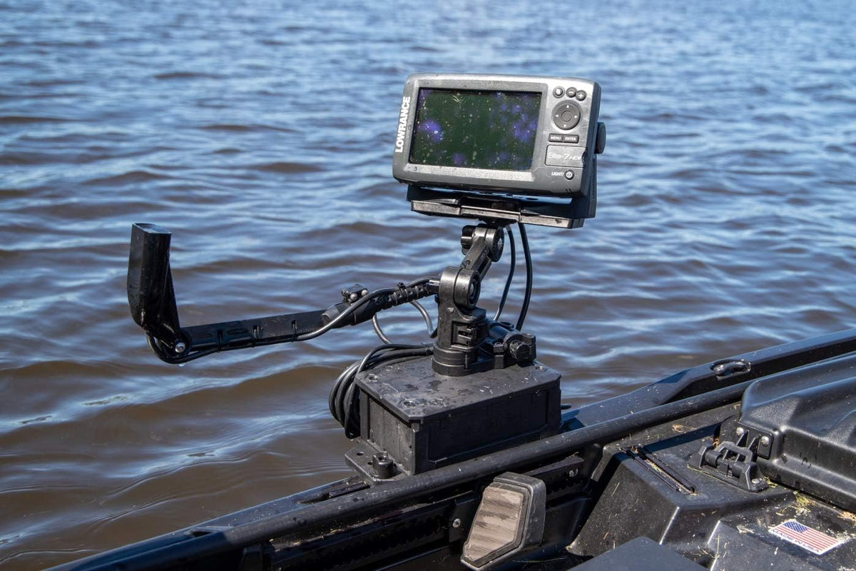 YakAttack CellBlok Track Mounted Battery Box for Fish Finders | Quick-Release Battery Storage & Mounting Platform | Fits GearTrac & Most Kayak Track Systems | Made in USA - PuriLite
