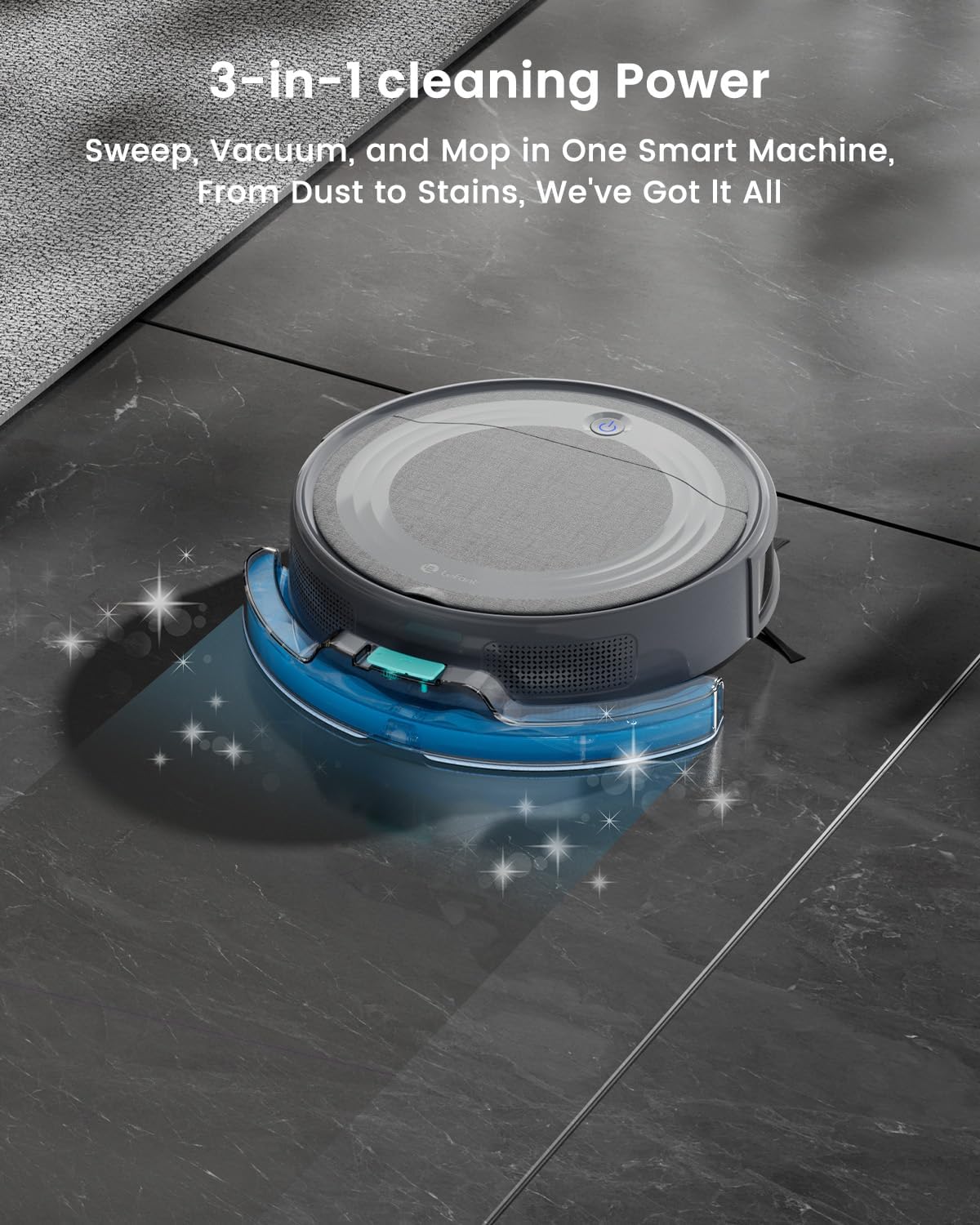 Lefant M310 Ultra Robot Vacuum and Mop Combo Ultra-Slim Robotic Cleaner with ToF LiDAR Navigation, Stronger Suction, WiFi/App/Alexa Control, 170min Runtime, Ideal for Pet Hair and Home - PuriLite