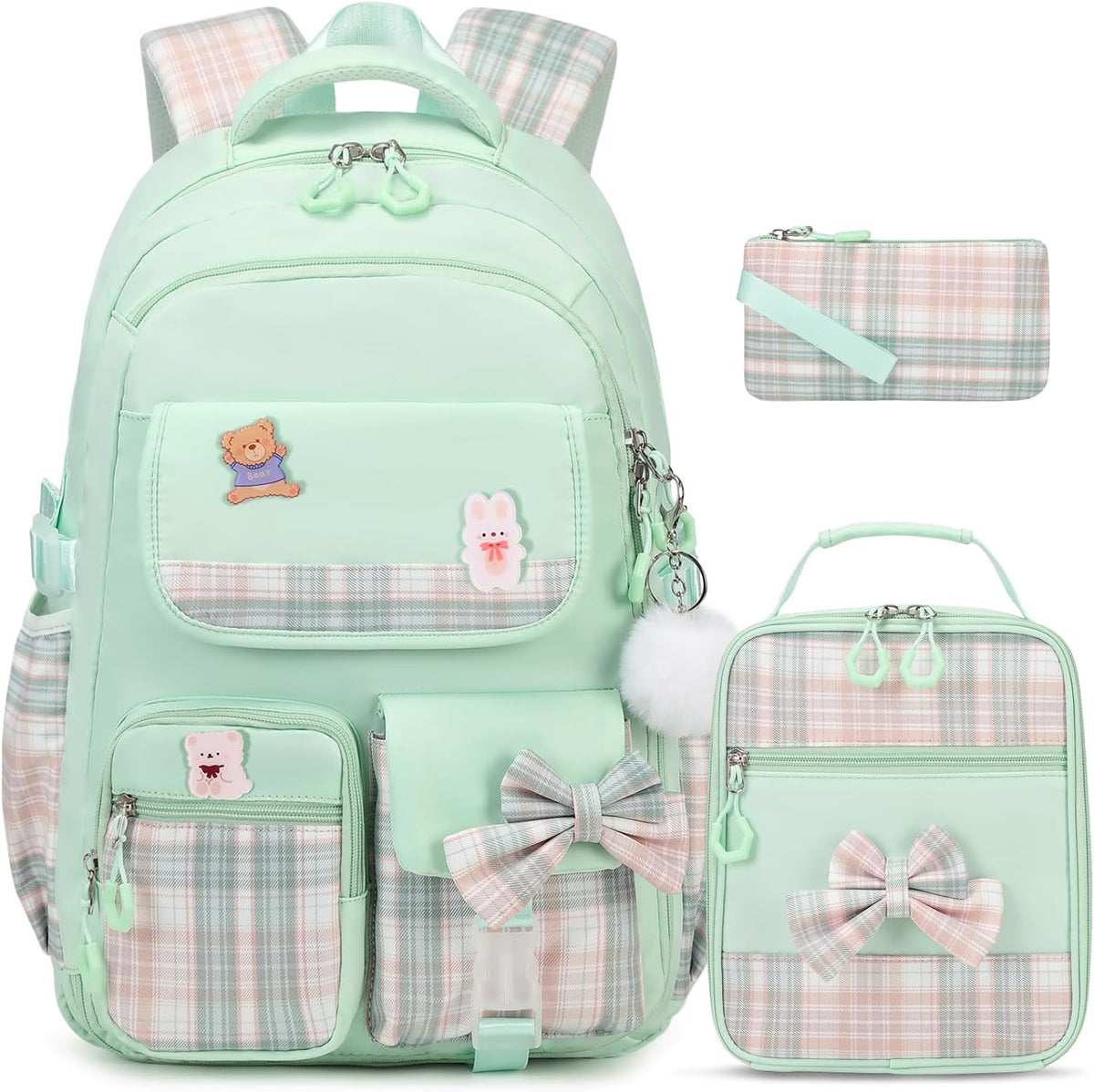 ACESAK Girls Backpack - 3PCS Backpack for Girls Cute School Backpacks for Girls Kindergarten - PuriLite