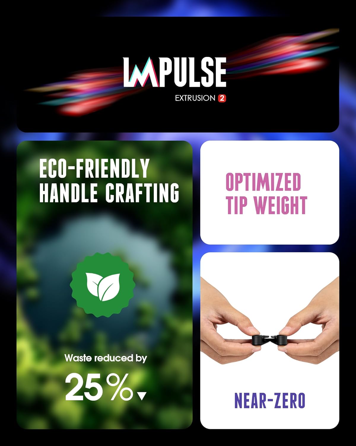 Nabalis Impulse Butterfly Knife Balisong Trainer for Practicing Flipping, Blunt Practice, No Edge Tool，Lightweight，Blue - PuriLite