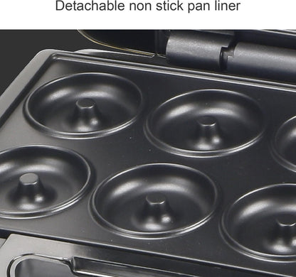 8 in 1 Electric Sandwich Maker, Panini Press Grill and Waffle Iron Set with 7 Pairs Removable Non Stick Plates Multifunction Automatic Temperature Control Donut Maker - PuriLite