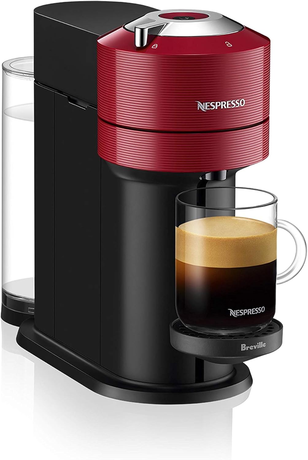 Nespresso Vertuo Next Coffee and Espresso Machine by Breville with Aeroccino Milk Frother - Light Grey - PuriLite
