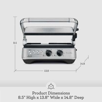 Breville BGR700BSS Sear and Press Grill, Brushed Stainless Steel - PuriLite