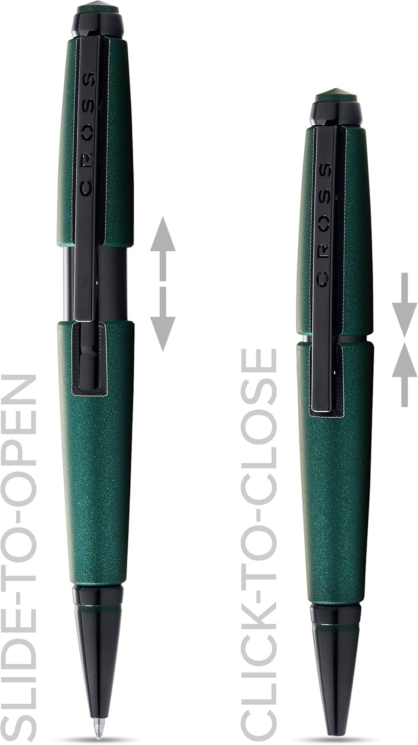 Cross Edge Matte Black Lacquer Gel Rollerball Pen - PuriLite