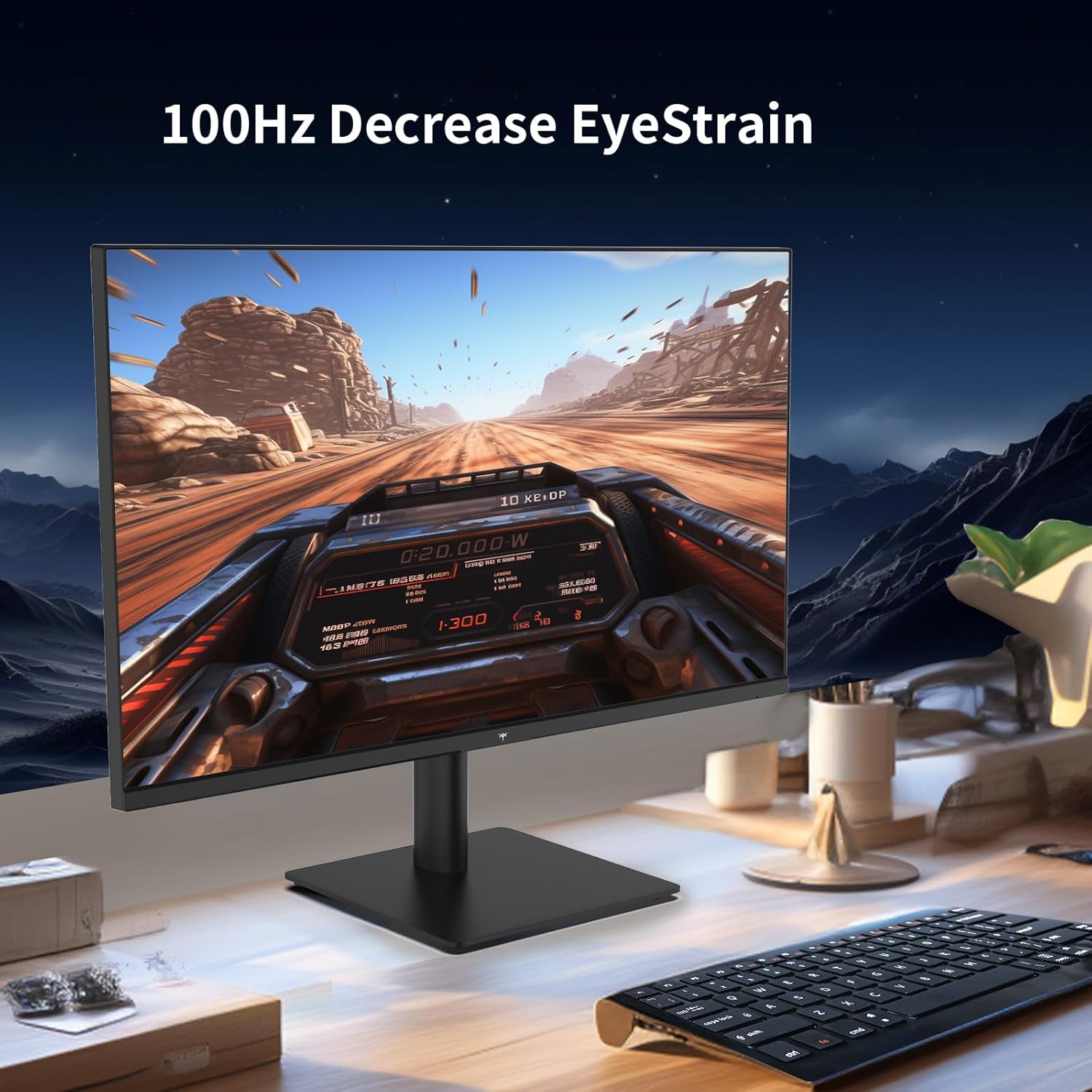KTC 32 Inch 2K Computer Monitor, IPS 1440p Monitor with Ultra-Thin Bezels, HDR10, Freesync/G-sync, HDMI/DP Ports, Tilt Adjustable, Eyecare, Ideal for Business, Office, and Casual Gaming - PuriLite
