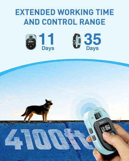 ABBIDOT Shock Collar - 4500ft Dog Training Collar, 178 Levels Dog Shock Collar, E-clicker, Waterproof Remote & Collar, Night Light E Collar for Small Medium Large Dogs (Black, 1 Collar) - PuriLite