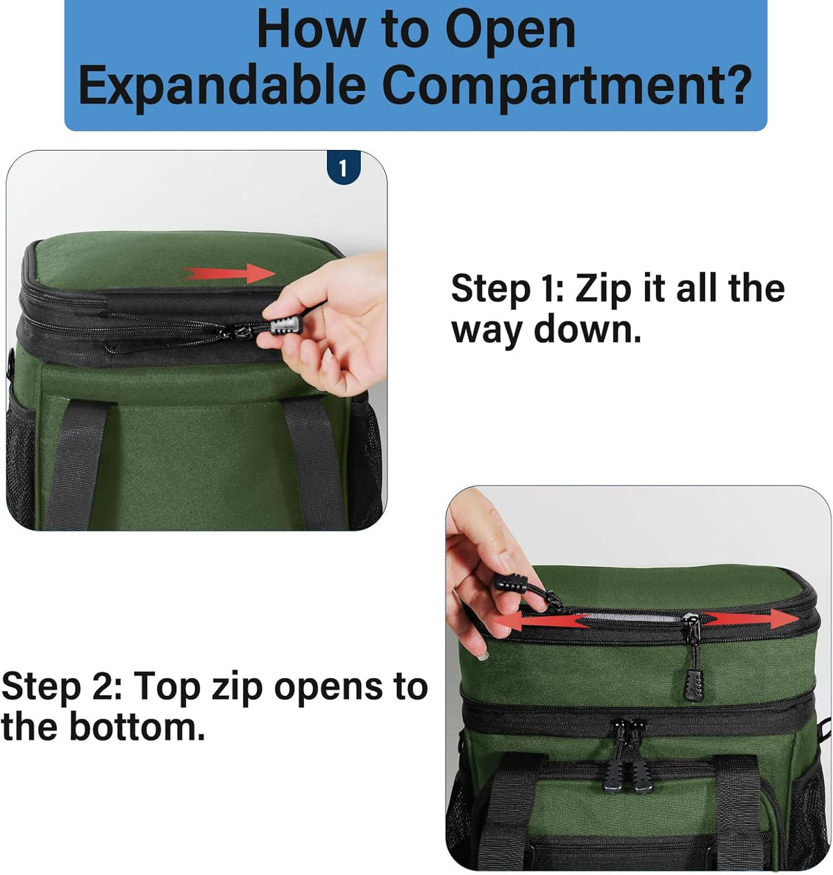 Lunch Box Cooler Bag - Insulated Tactical Lunchbox for Men - XLarge Lunch Pail Lunch Kit for Adults Work Outdoor Shifts Trips Black Camo 25L - PuriLite