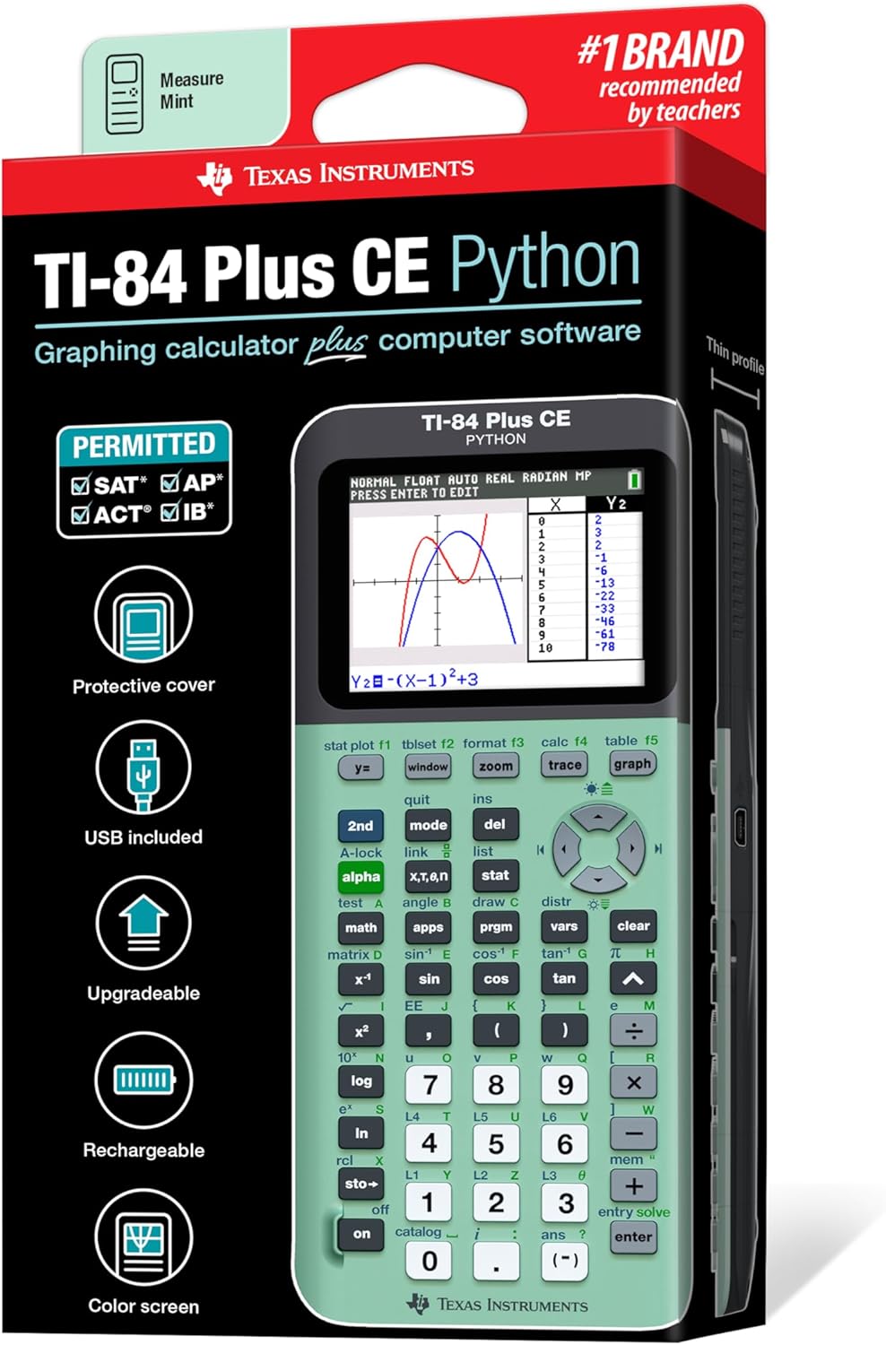 Texas Instruments TI-84 Plus CE Pink Graphing Calculator - PuriLite