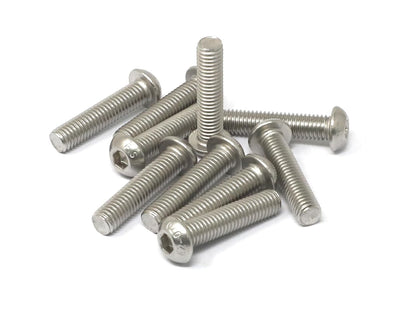 iexcell 50 Pcs M6 x 20mm Thread Pitch 1 mm Stainless Steel 304 Hex Socket Button Head Cap Screws Bolts Kit - PuriLite